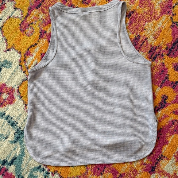 Wild Fable Ribbed Tank Top - Light Gray - Picture 4 of 5